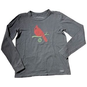 Life is.Good Cardinal Long Sleeve Crusher Tee Size Medium